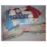 3 Quilts: Red is 74'x57', Blue is 90'x100' &
