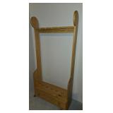 Wooden Fishing Rod Holder w/ Drawer