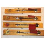 4 Vintage Beaver Dam Tip Ups