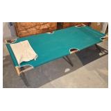 Green Wooden Cot 77'x34'x17'