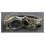 Sterling Black onyx watch