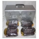 4 New 2'x20' Toe Straps Tool Box 18x8x9