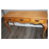 Wooden 3 Drawer Table, 48'x16'x27.5'