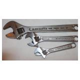Craftsman & Globe Master Adjustable Wrenches: