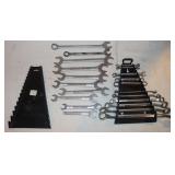 21 Craftsman wrenches 3/8' through 1-1/8'