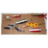 5 Dardevle, 3 Tony Accetta, 1 Johnson Silver &