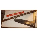 3 Levels & Framing Squares: Stanely 4' Level &