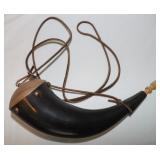 Vintage Powder Horn Flask 10.5'