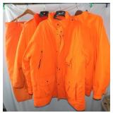 2) 3XL & 1) XL Blaze Orange Coats &