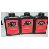 3 Bottles of FFG GOEX Black Powder