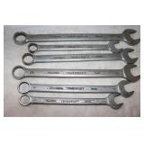 6 Trucraft Large Combo Wrenches 7/8 1-1/4