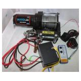 12 Volt 3000 Winch w/ Wiring & Remote, Untested