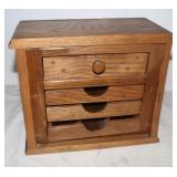 Wooden Tool Chest, 13x6.5x11'