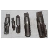 5 Large Taps: 3/4'-14, 1/2'-14 & 3 unknown