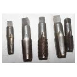 5 Large Taps: 2) 1/2'-14, 3/8'-14, 7/16', &