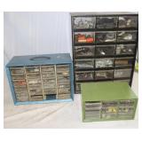 3 small parts bins: 9 drawer, 10'x6'x5' &