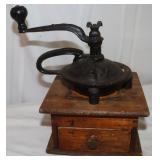 Vintage Coffee Grinder, 7x7x10'