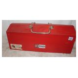 Waterloo Metal Toolbox w/ Tray, 21x9x9'