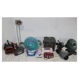 Fans, Heater, Desk Lamp & Hair Dryer, All Work