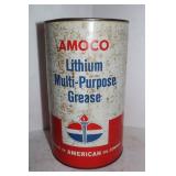 Vintage Amoco Grease Can, 10 lbs. (partially