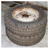 Lawn Mower Tires on Rims 6-12, 5 Lug