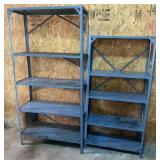 2 Metal Shelves: 36x16x73, 31x12x61'