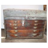 7 Drawer Vintage Machinist Toolbox, 27'x16'x20'