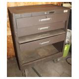 Kennedy Rolling Tool Box w/Key 27x18x35'