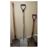 3 Shovels: Flat, Spade & Scoop