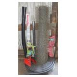 48' Netting Fence, 40' lawn edging, Stakes &
