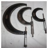 3 Micrometers: 1'-2', 2'-3', & 5'-6'