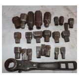 Vintage 1/2' Sockets & Ratchet