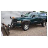 1998 Dodge Ram 1500 Plow Truck 133,628 miles