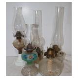 5 Oil Lamps, 7'-16.5'