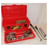 Plano Tool Box w/ 1/2' sockets & rachets