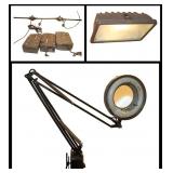 2 Power Supplies, Work Lite, Work Bench Magnifier,