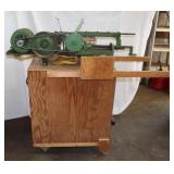 Vintage Metal Band Saw on stand w/