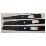 3 new 21' lawn mower blades 2.5' wide;