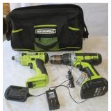 Rockwell Impact driver & drill w/ 1 battery &