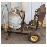 Propane Heater on Cart w/ 20 Lb. propane tank;
