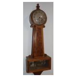 Gilbert 1807 Wall Clock w/ Key, 9.5'x28.5'