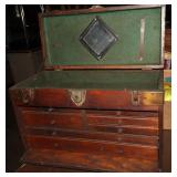 Wood Machinist Tool Chest 7 drawer, 20'x9'x12.5'5