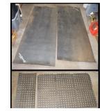 3 Rubber Floor Mats: 2) 67x27 1) 47x24