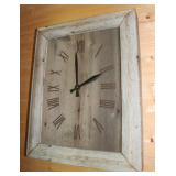 Wood Wall Clock, 15x19'