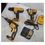 Dewalt 20V Cordless Drills, Impact Driver  w/