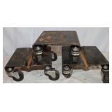 3 pc. 4 Wheel Snowmobile Dolly Set