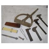 Machinist Tools: T.Alteneder protractor, scales,ï¿½
