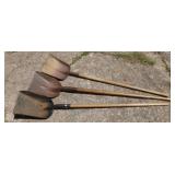 3 Square Point Shovels