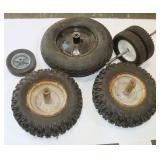 6 Tires: Wheel Barrow Tire w/ Rim,