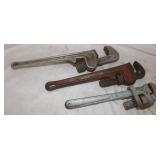 3 Pipe Wrenches: 12', 14'